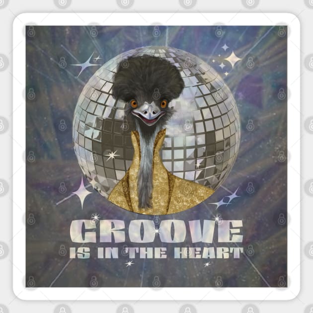 Groovy Emu Magnet by Suneldesigns